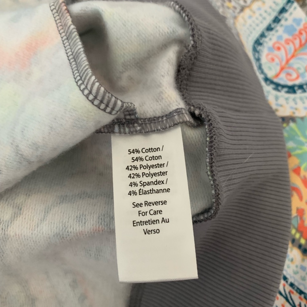 Vera Bradley Citrus paisley French terrypullover - Picture 5 of 5